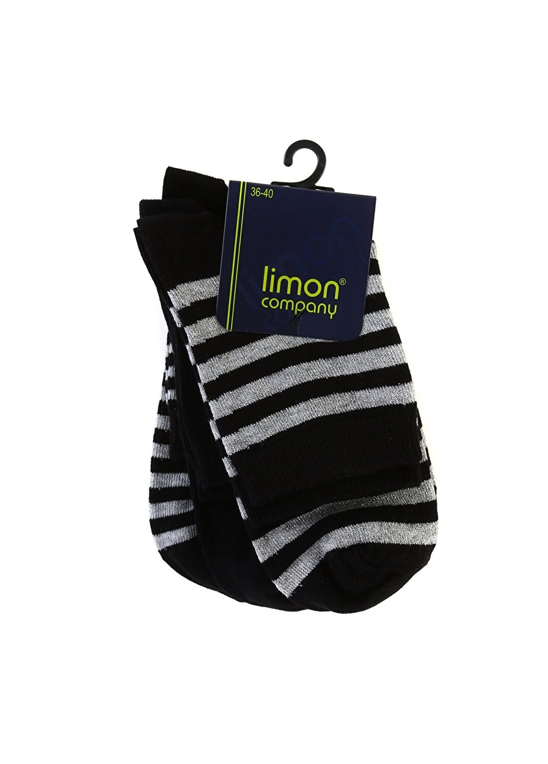 Limon Kadın Siyah Soket Çorap