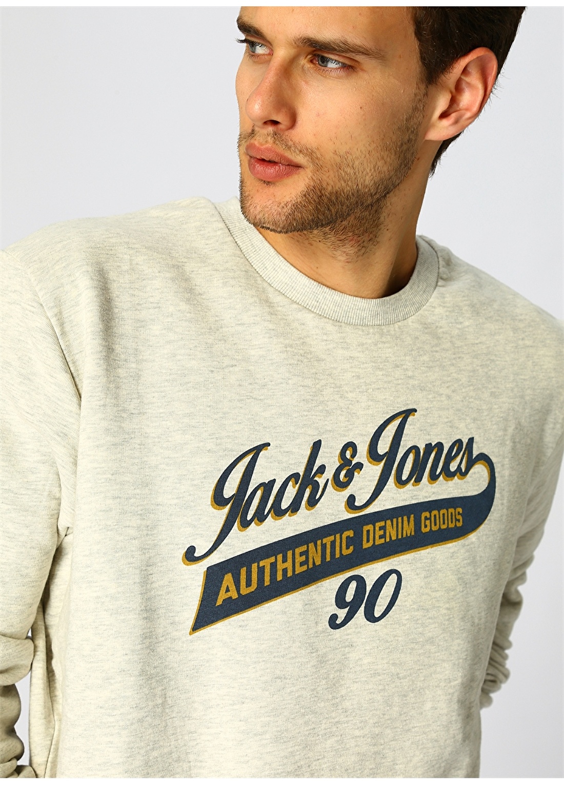 Jack & Jones Logo Sweat Two Color Sweatshirt