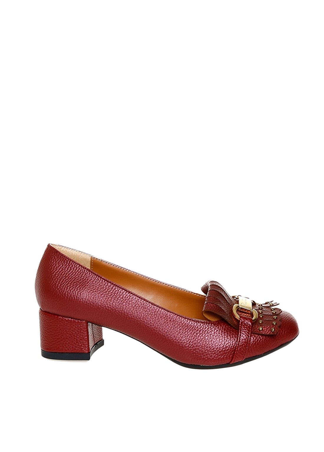 Pierre Cardin Logo Tokalı Kırmızı Kadın Topuklu Ayakkabı