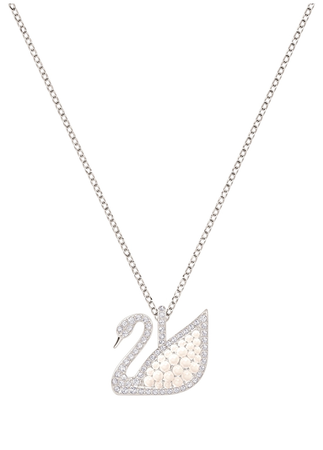 Swarovski 5411791 Iconic Swan Beyaz Rodyum Kaplama Kolye