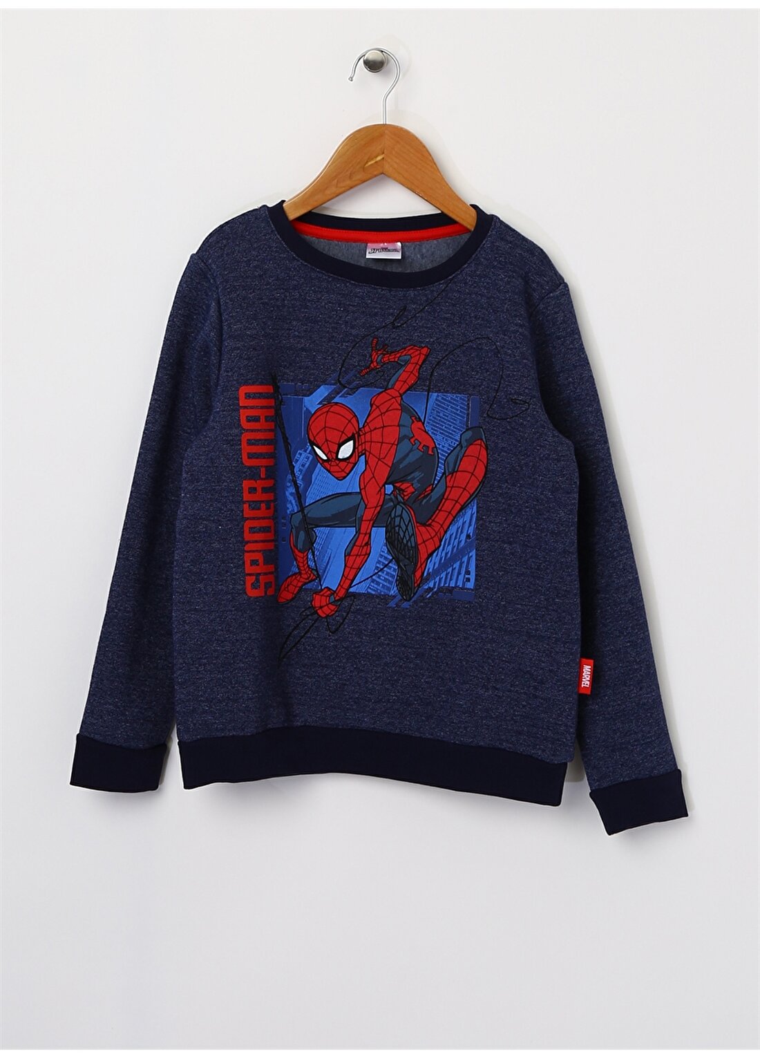 Limon Erkek Çocuk Spider-Man Baskılı Lacivert T-Shirt Sweatshirt