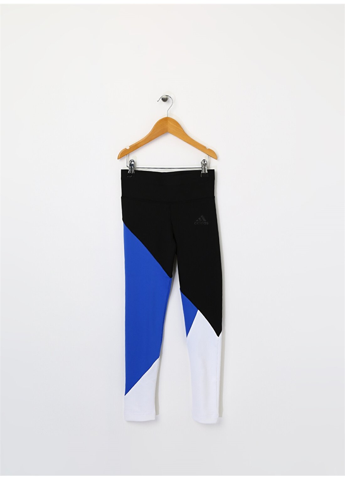 Adidas Parçalı Mavi Siyah Beyaz Kadın Tayt