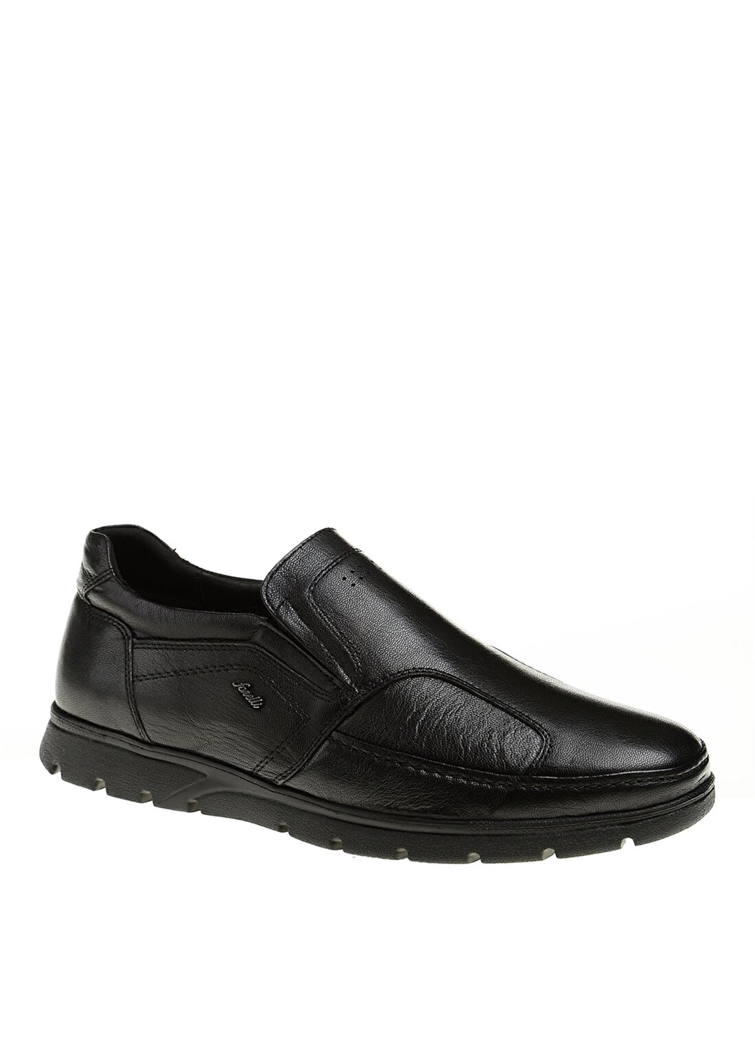 Forelli 32606-H Düz Topuk Kauçuk Taban Siyah Erkek Günlük Ayakkabı
