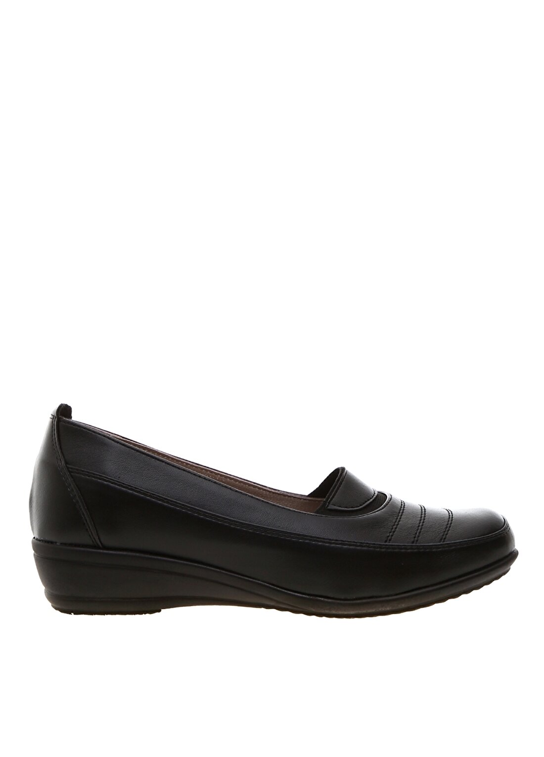 Penford Kadın Deri Siyah Düz Ayakkabı
