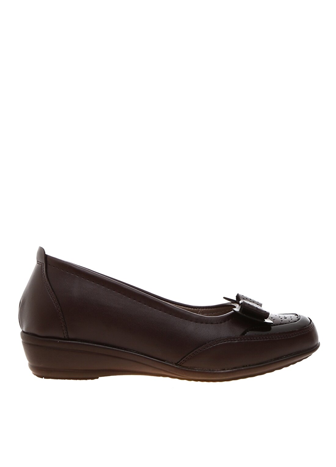 Penford Deri Düz Kahverengi Kadın Ayakkabı