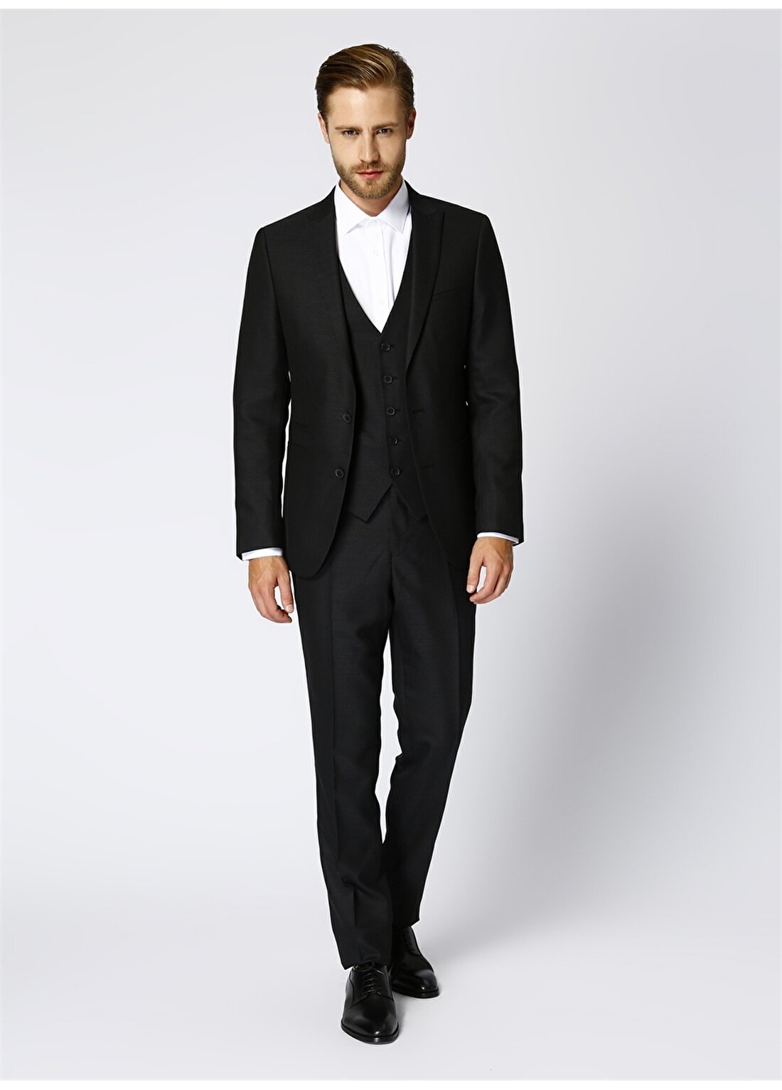 Altınyıldız Classic Extra Slim Fit Siyah Takım Elbise