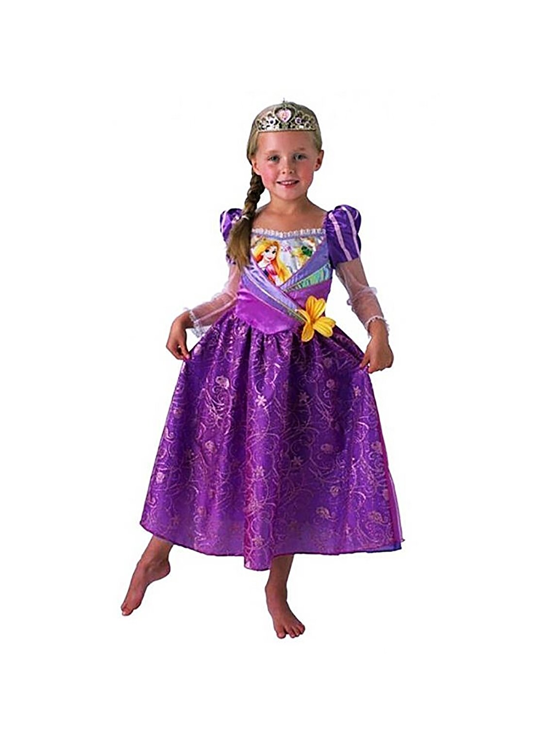 Sunman Oyuncak Dünyası Kız Çocuk Rapunzel Renkli Kostüm