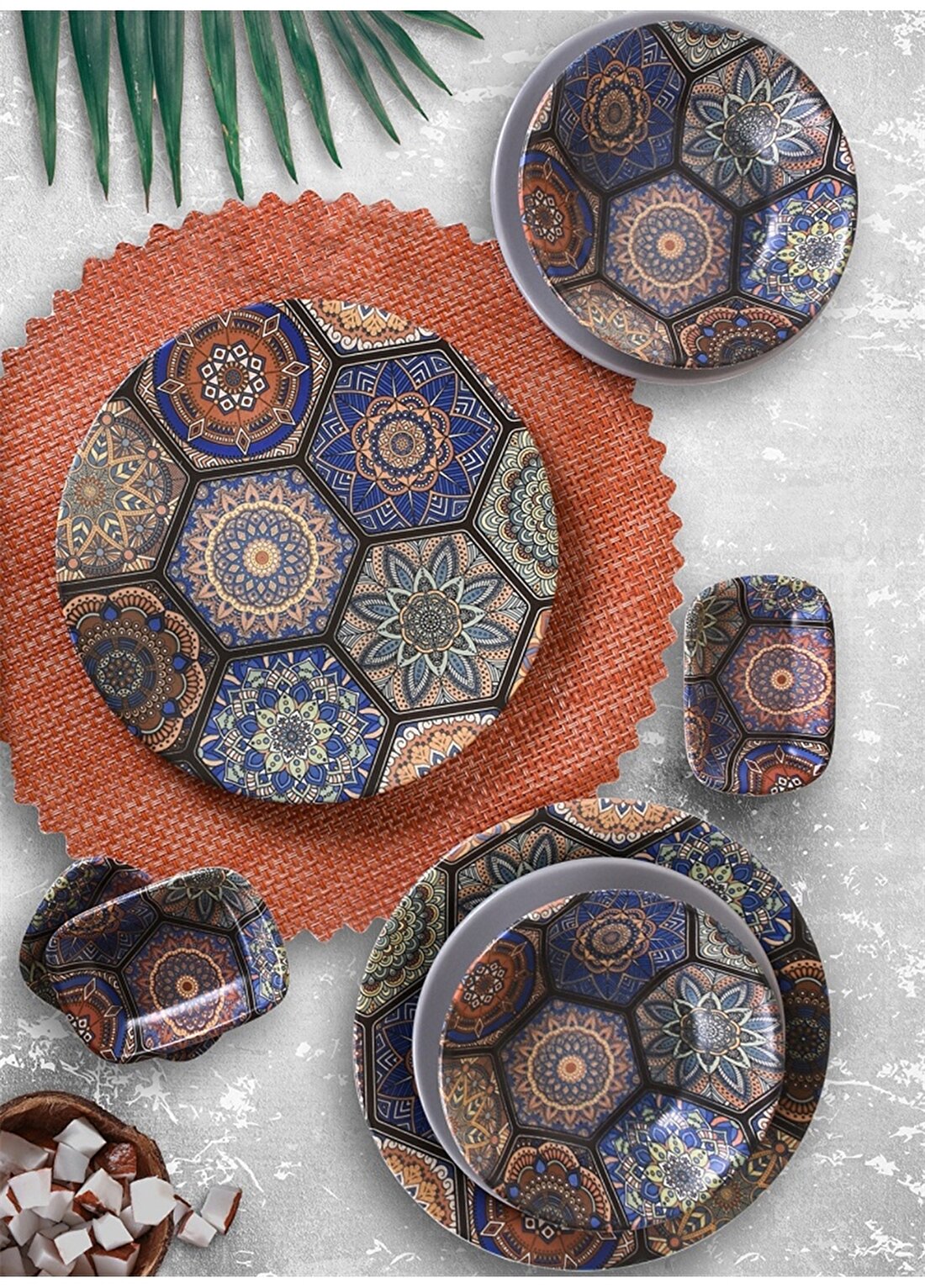 Keramika 24 Parça 6 Kişilik Kera Art Mihribah 17669 Yemek Yemek Takımı