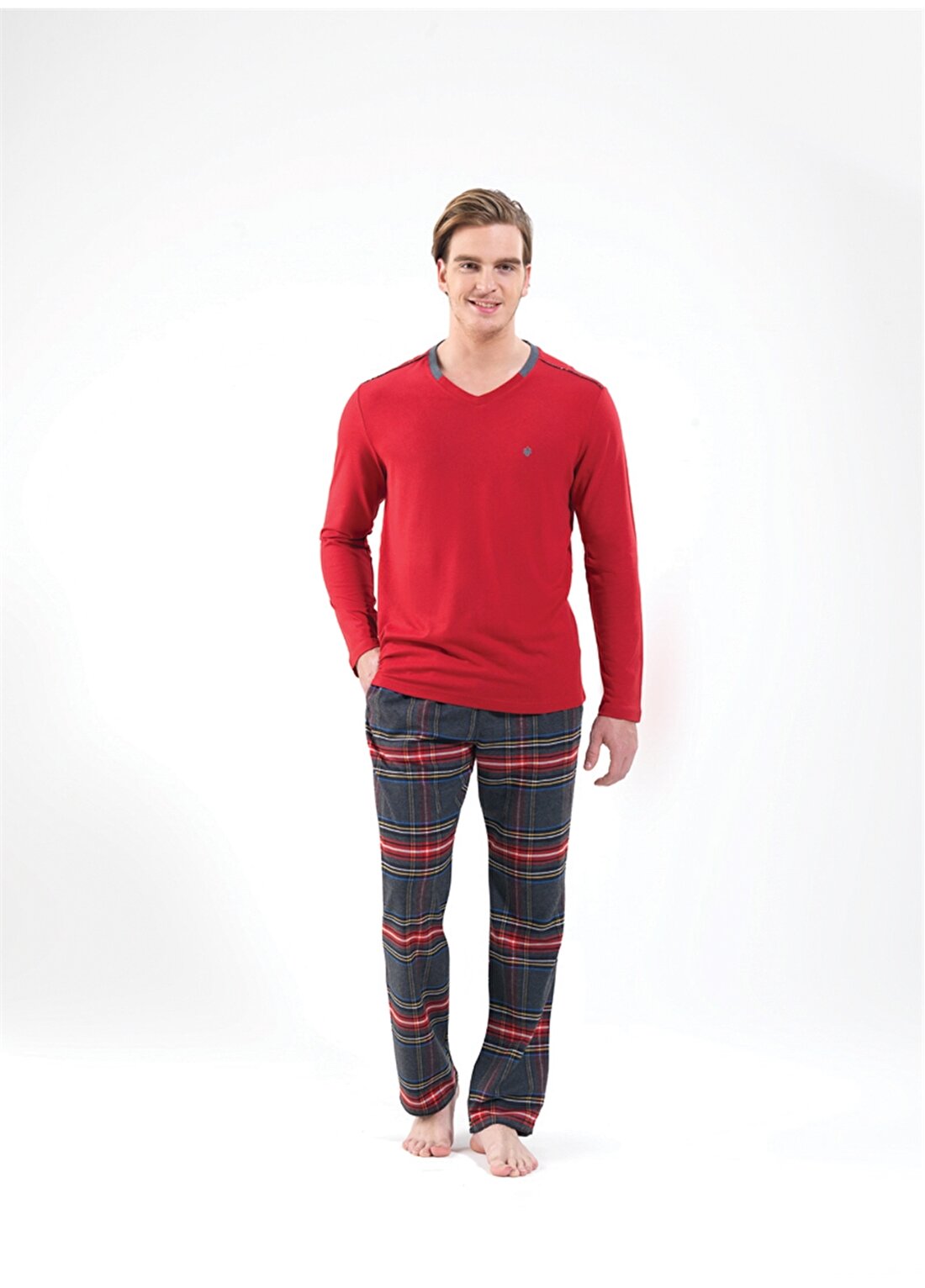 Blackspade Kırmızı Erkek Pijama Takımı
