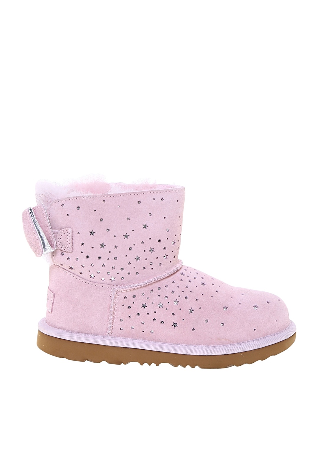 Ugg Yıldız İşlemeli Pembe Kız Çocuk Bot