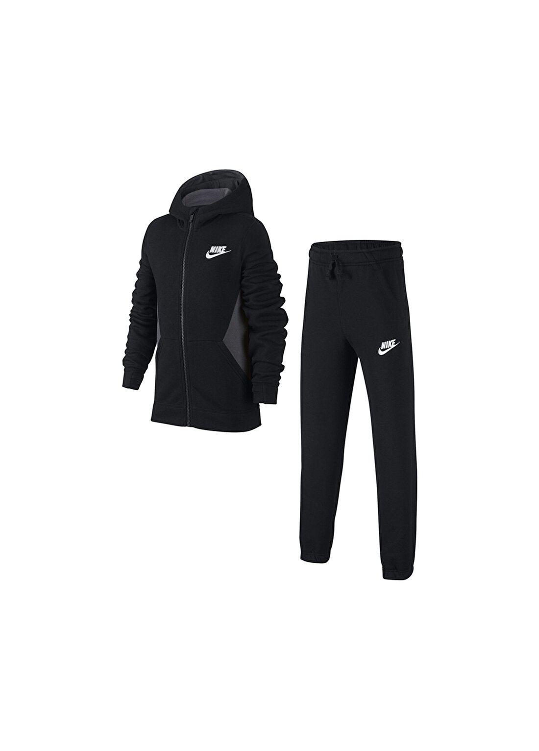 Nike Siyah - Gri - Gümüş Erkek Çocuk Eşofman Takımı