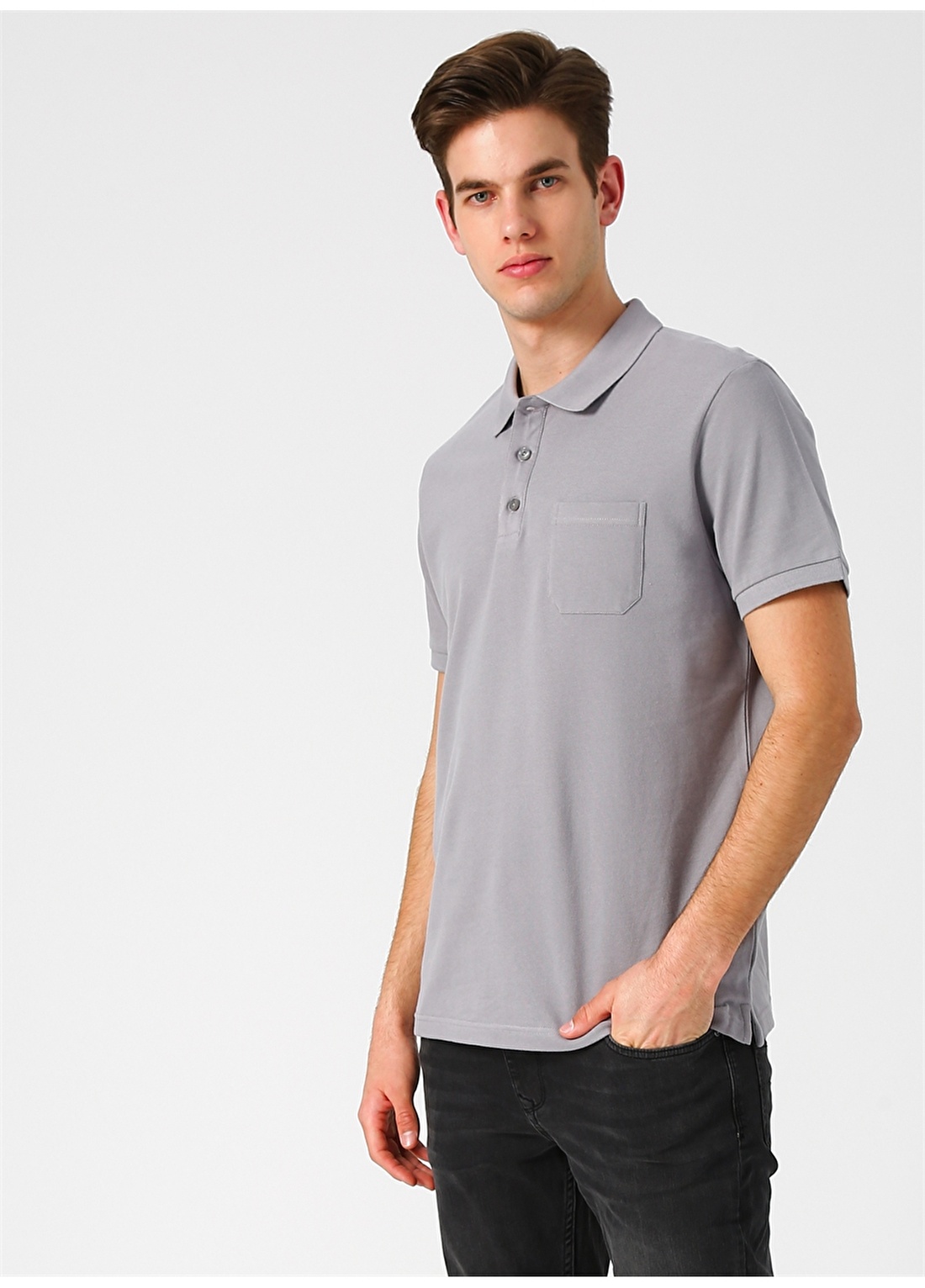 Limon Gri Polo T-Shirt