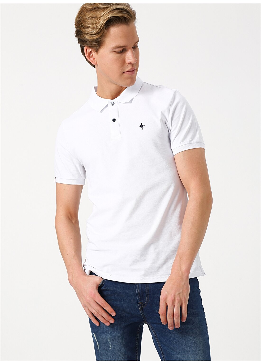 North Of Navy Beyaz Polo T-Shirt