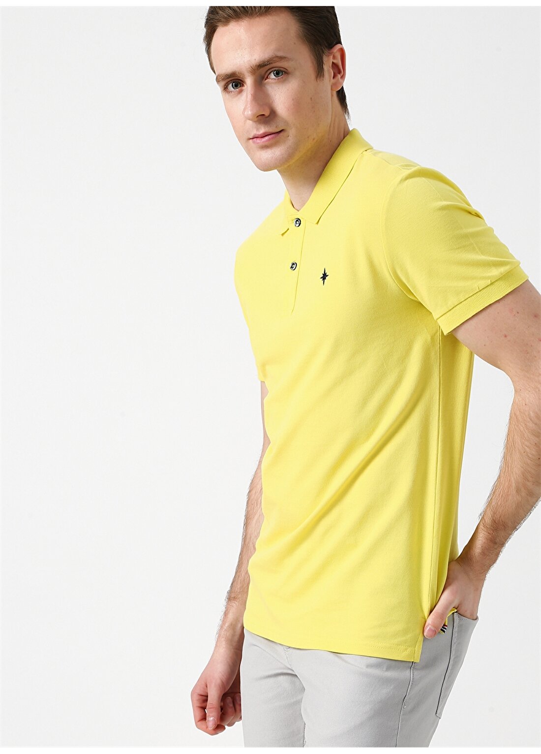 North Of Navy Sarı Polo T-Shirt