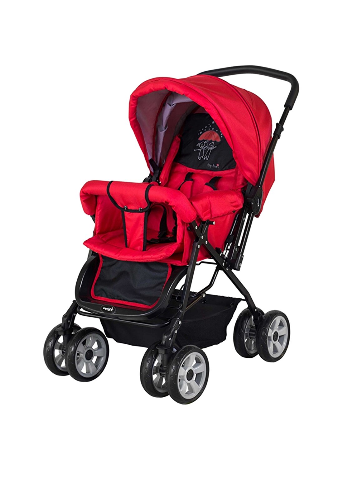 Crystal Baby 212 Mega - Kırmızı Bebek Arabası
