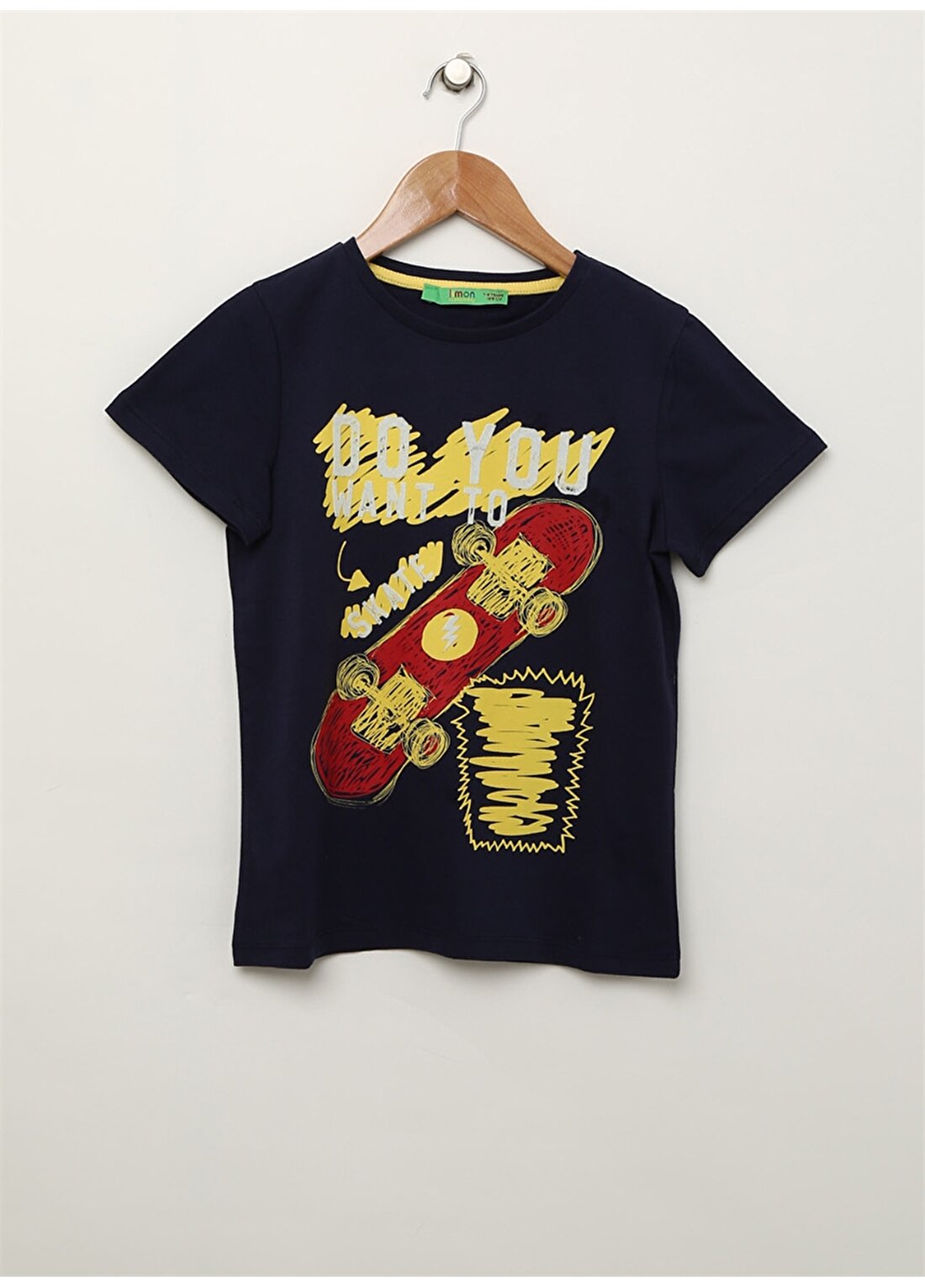 Limon Skatesboy Lacivert Baskılı Erkek Çocuk T-Shirt