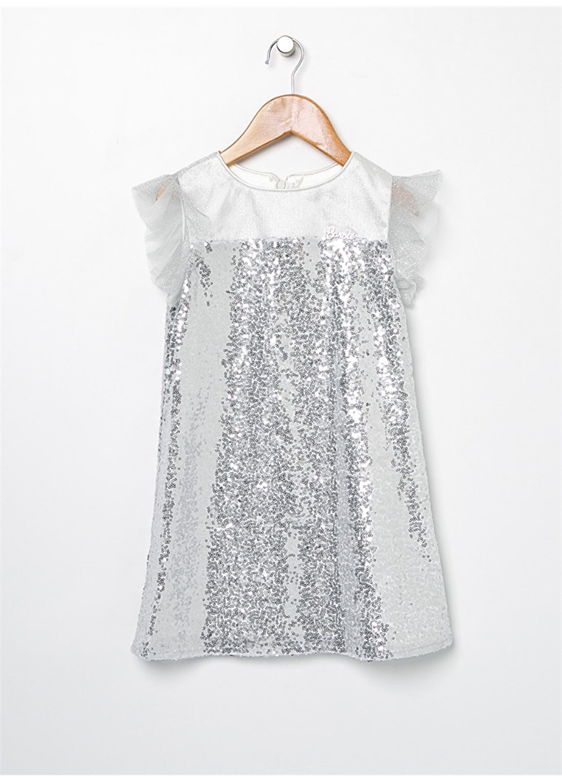 Barbie BCC111 Gümüş Kız Çocuk Elbise
