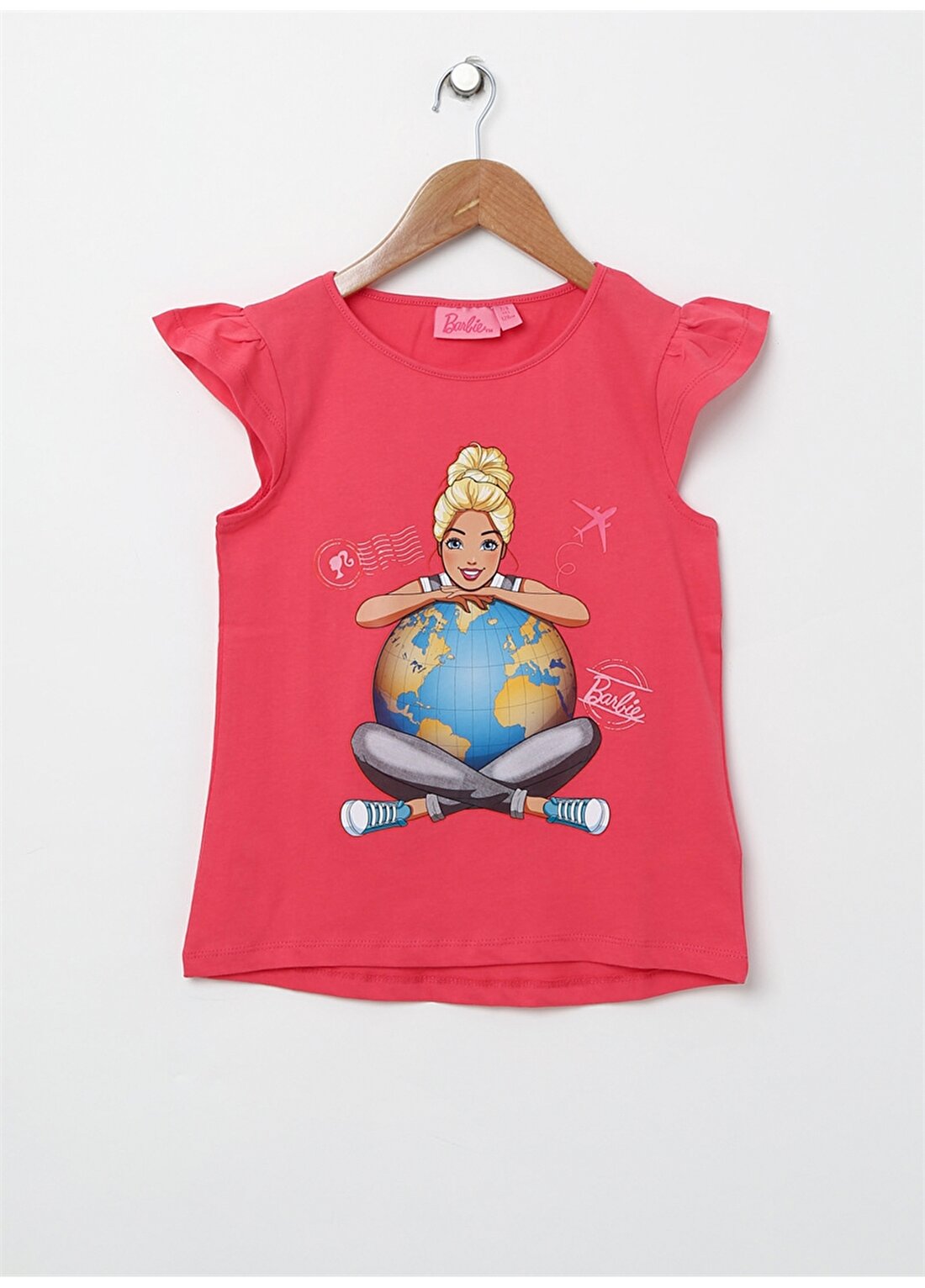 Barbie BCC023 Mercan Kız Çocuk Karakterbaskılı T-Shirt