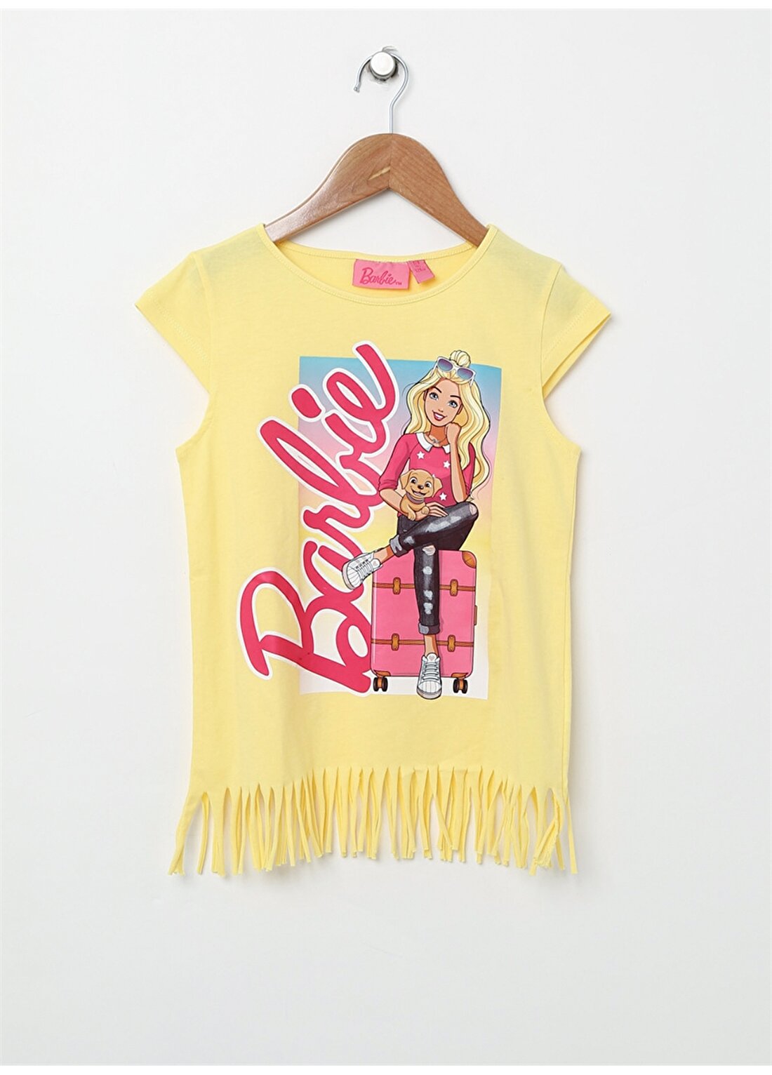Barbie Baskılı Sarı T-Shirt