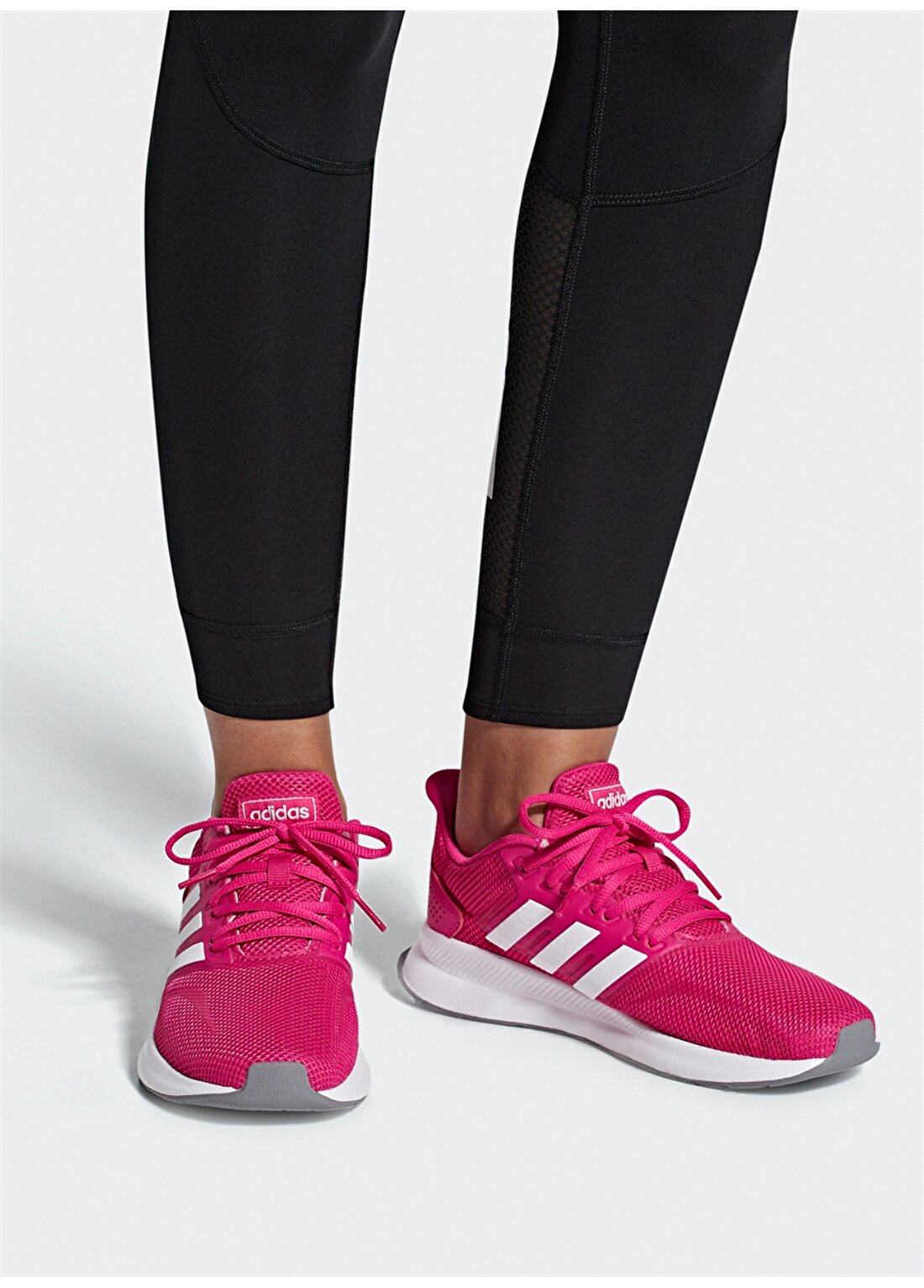 Adidas Gri - Beyaz Kadın Koşu Ayakkabısı