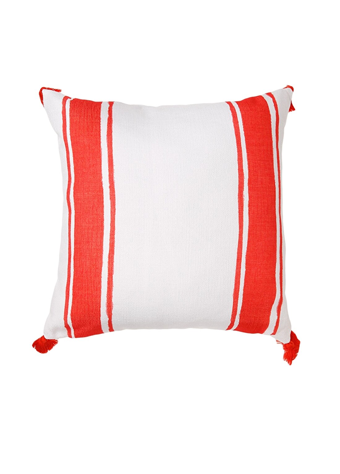 Boyner Evde 50 X 50 Cm Polyester Kırmızı-Beyaz Kırlent