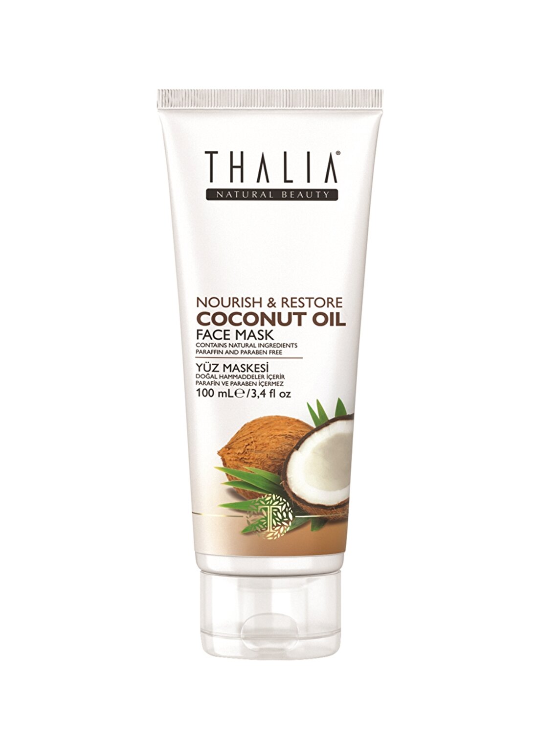 Thalia Extra Virgin Coconut Oil Nourish& Restore Face 175 Ml Bakım Maskesi
