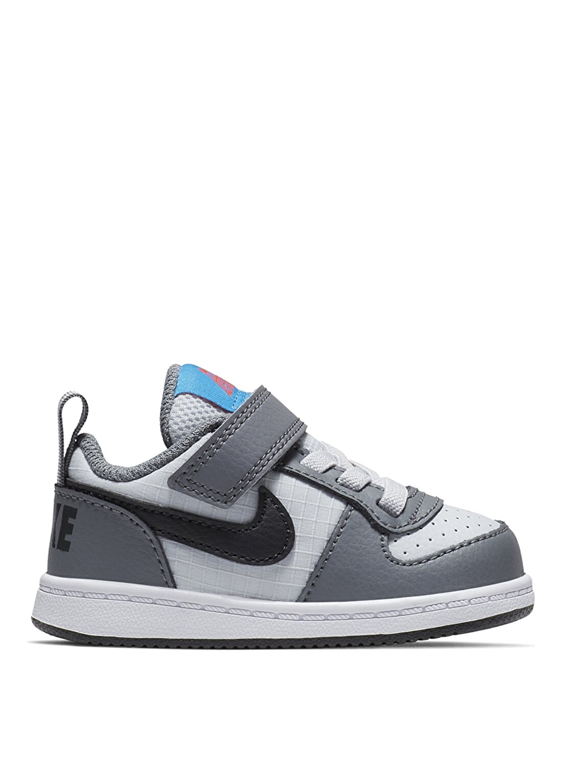 Nike Siyah - Gri - Gümüş Bebek Yürüyüş Ayakkabısı