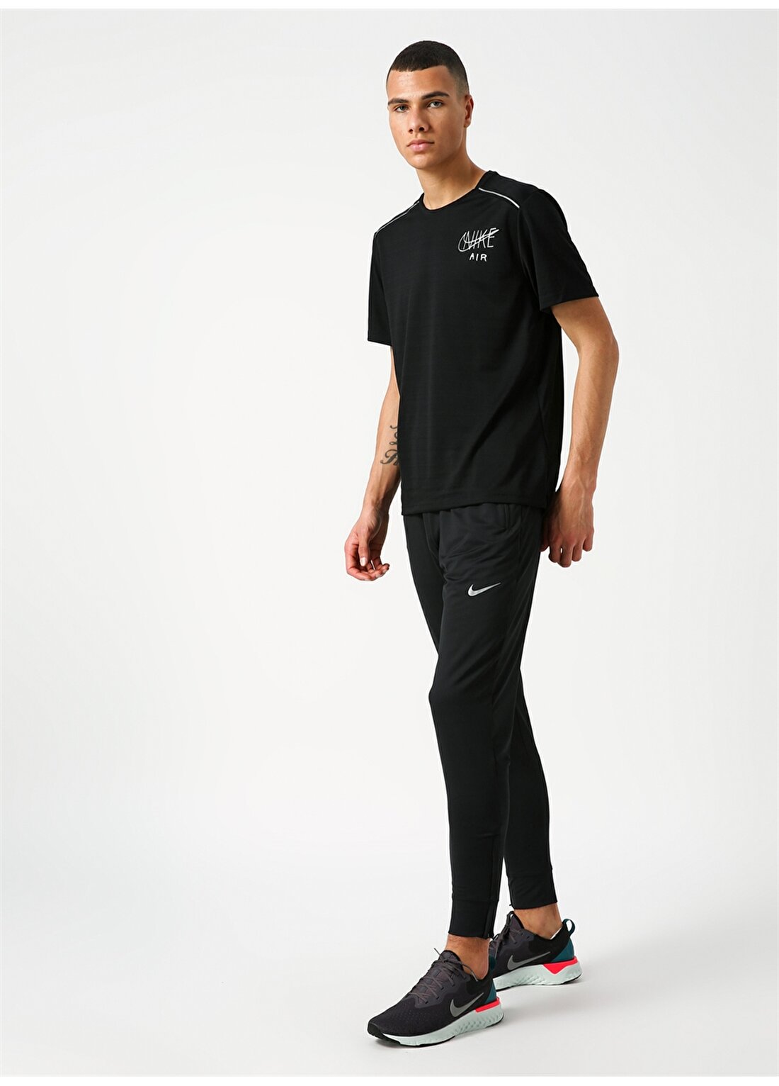 Nike Siyah - Gri - Gümüş Erkek Eşofman Altı