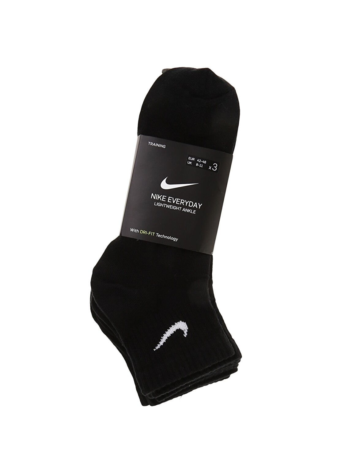Nike Everyday Lightweight Antrenman Bilek (3 Çift) Spor Çorap