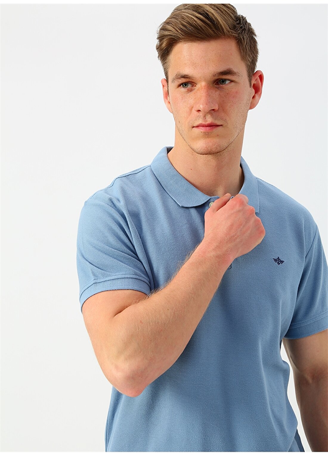 Dockers Nakışlı Mavi Polo Yaka T-Shirt