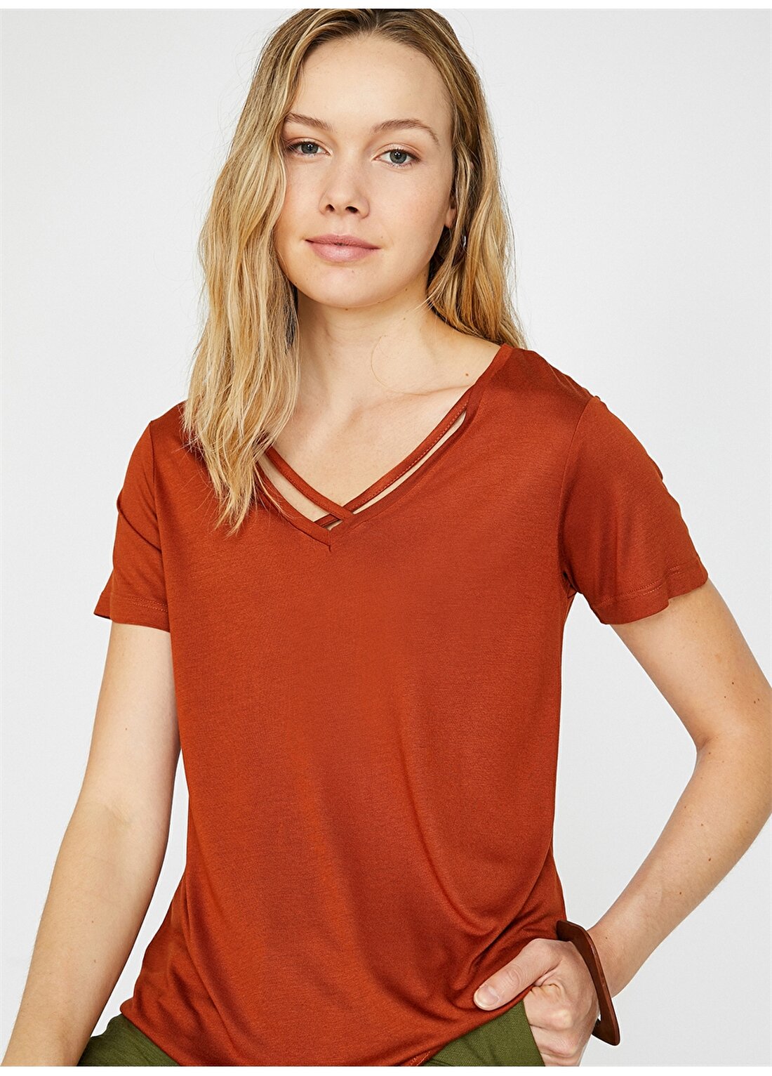 Koton Kırmızı Kadın T-Shirt