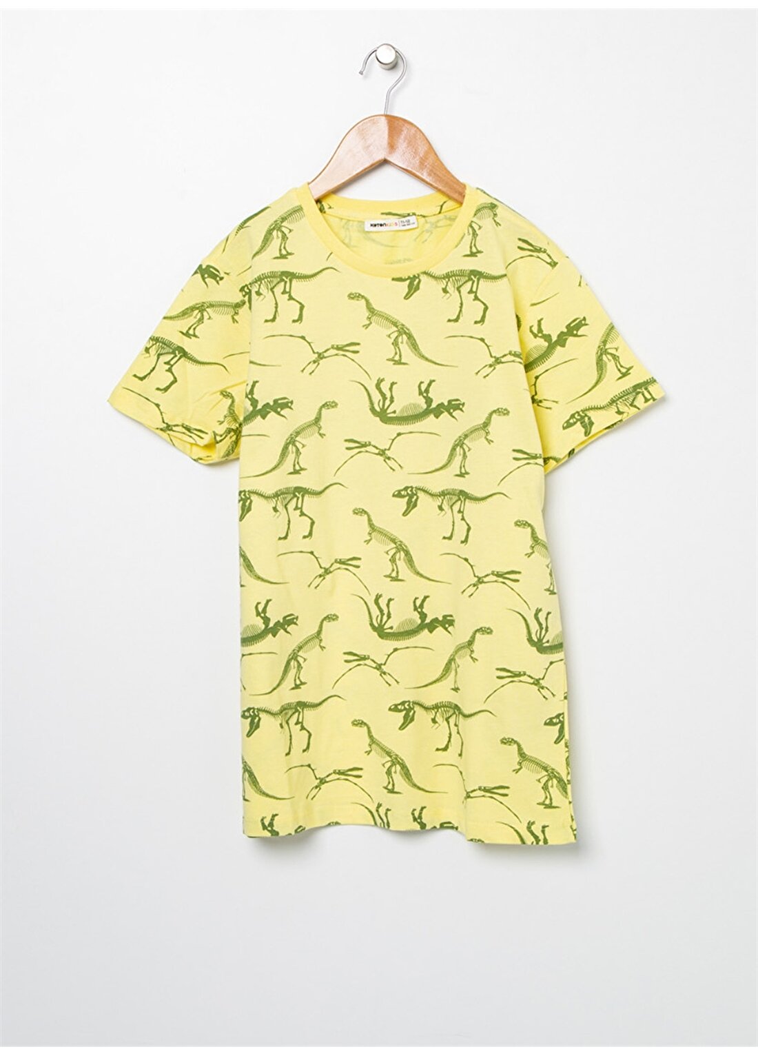 Koton Desenli Sarı T-Shirt