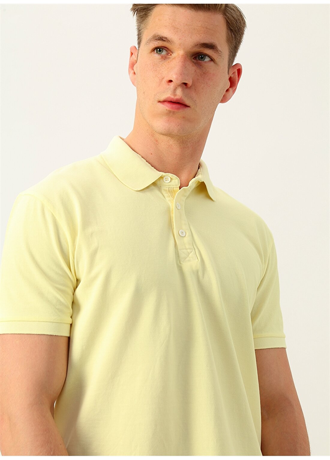 George Hogg 7003097 Sarı Erkek T-Shirt