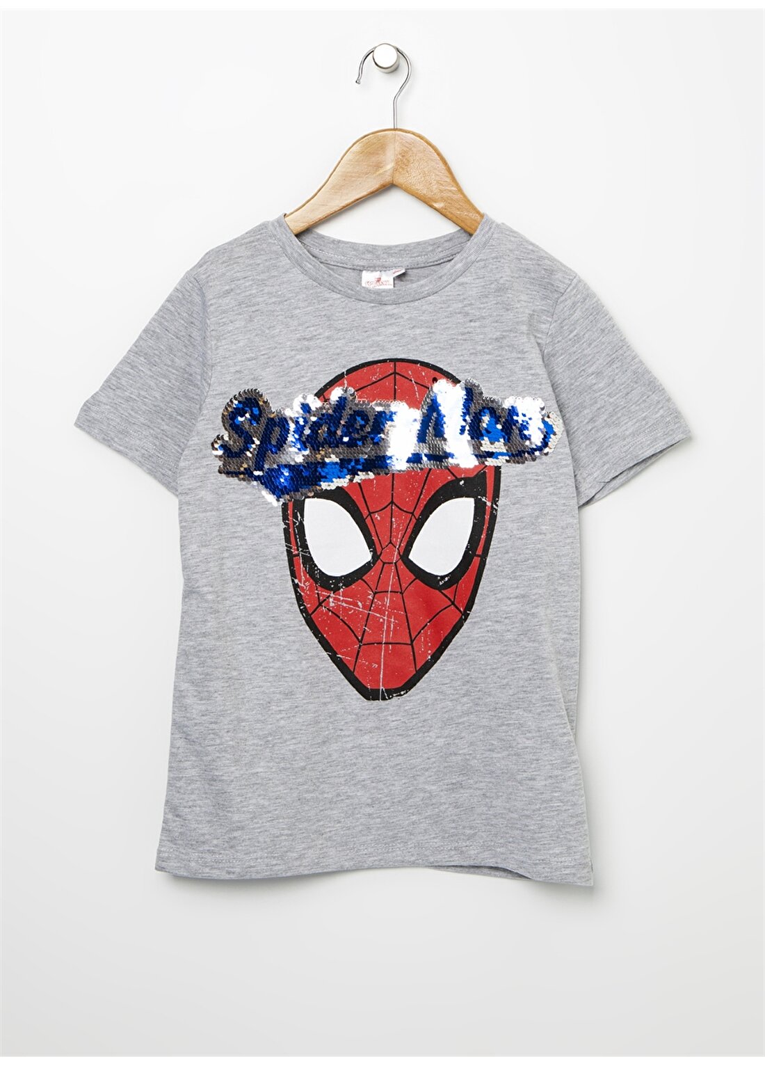 Limon Spider Man Gri Melanj Erkek Çocukt-Shirt