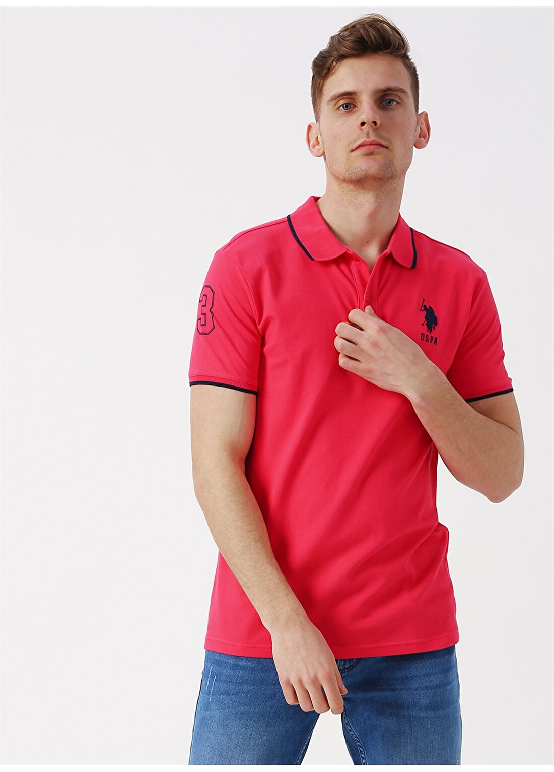 U.S. Polo Assn. Kırmızı Erkek Polo T-Shirt