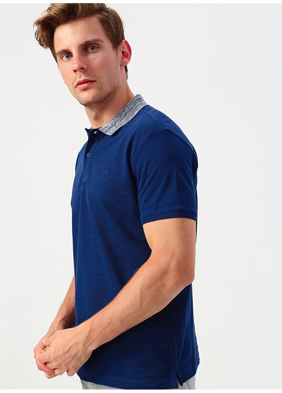 Pierre Cardin Nakışlı Lacivert T-Shirt