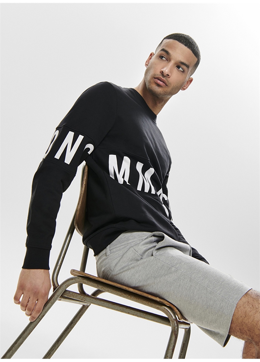 Only & Sons Siyah Erkek Sweatshirt