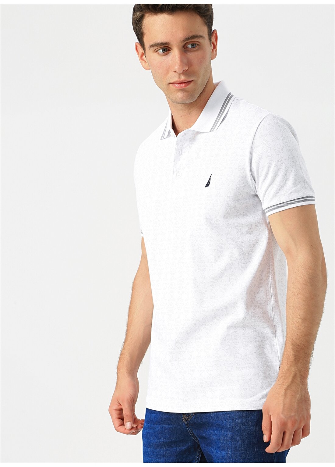 Nautica Beyaz Polo T-Shirt