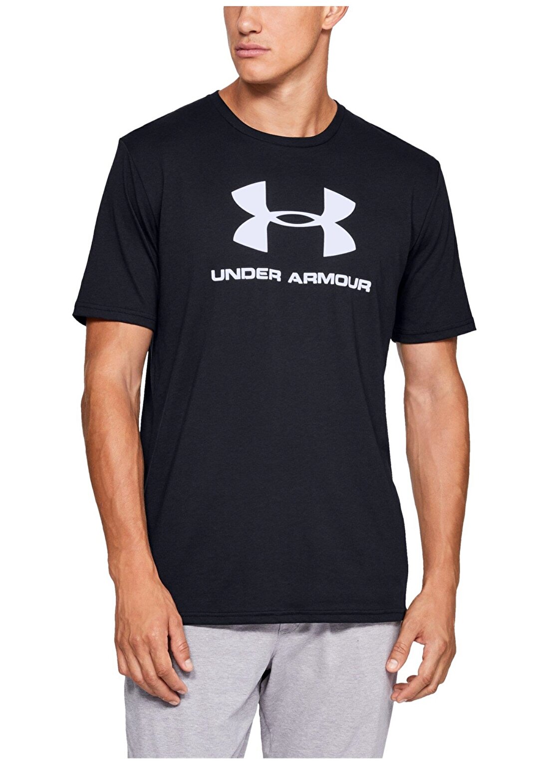 Under Armour 1329590-001 Sportstyle Logo Ss-Blk Erkek T-Shirt