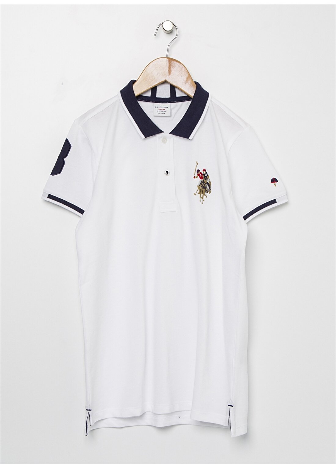 U.S. Polo Assn. Düz Beyaz Erkek Çocuk T-Shirt 739814