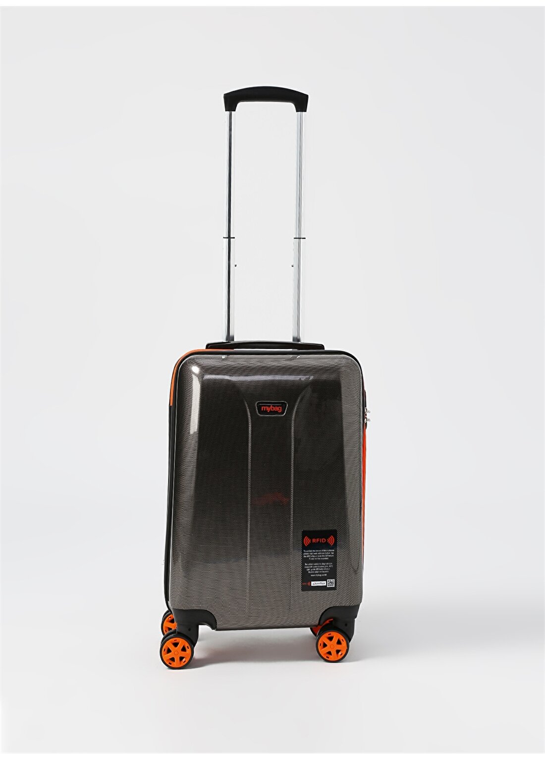 My Bag Smart Rfıd Luggage Orange S Çekçekli Sert Valiz