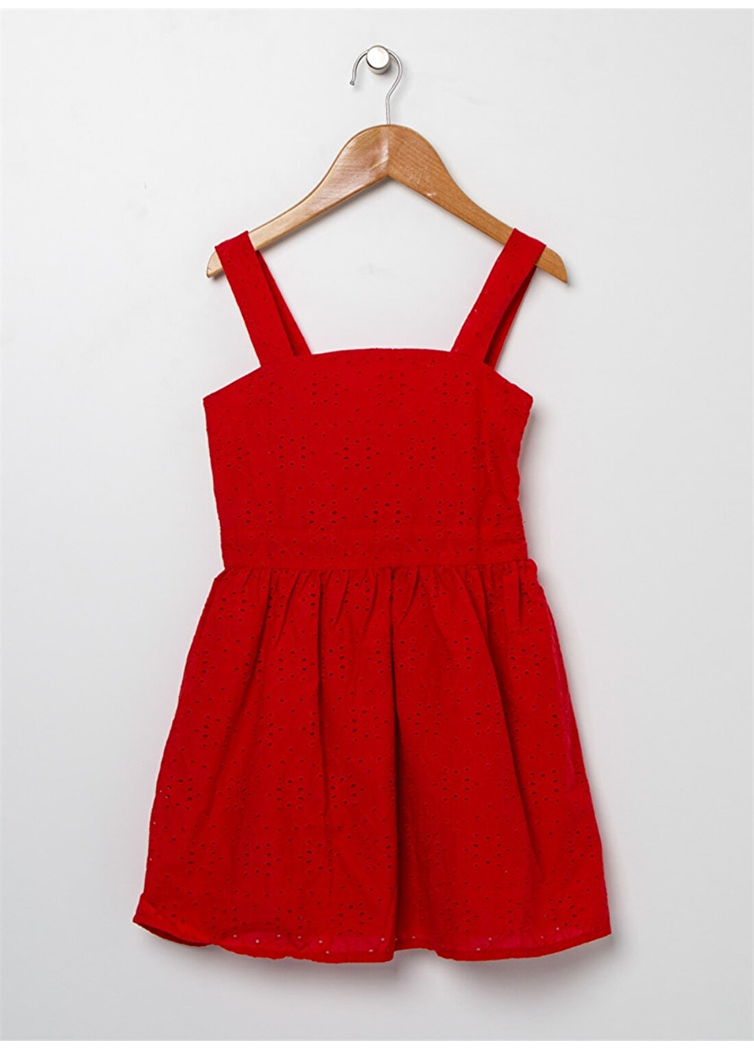 Koton Dantel Detaylı Kırmızı Elbise