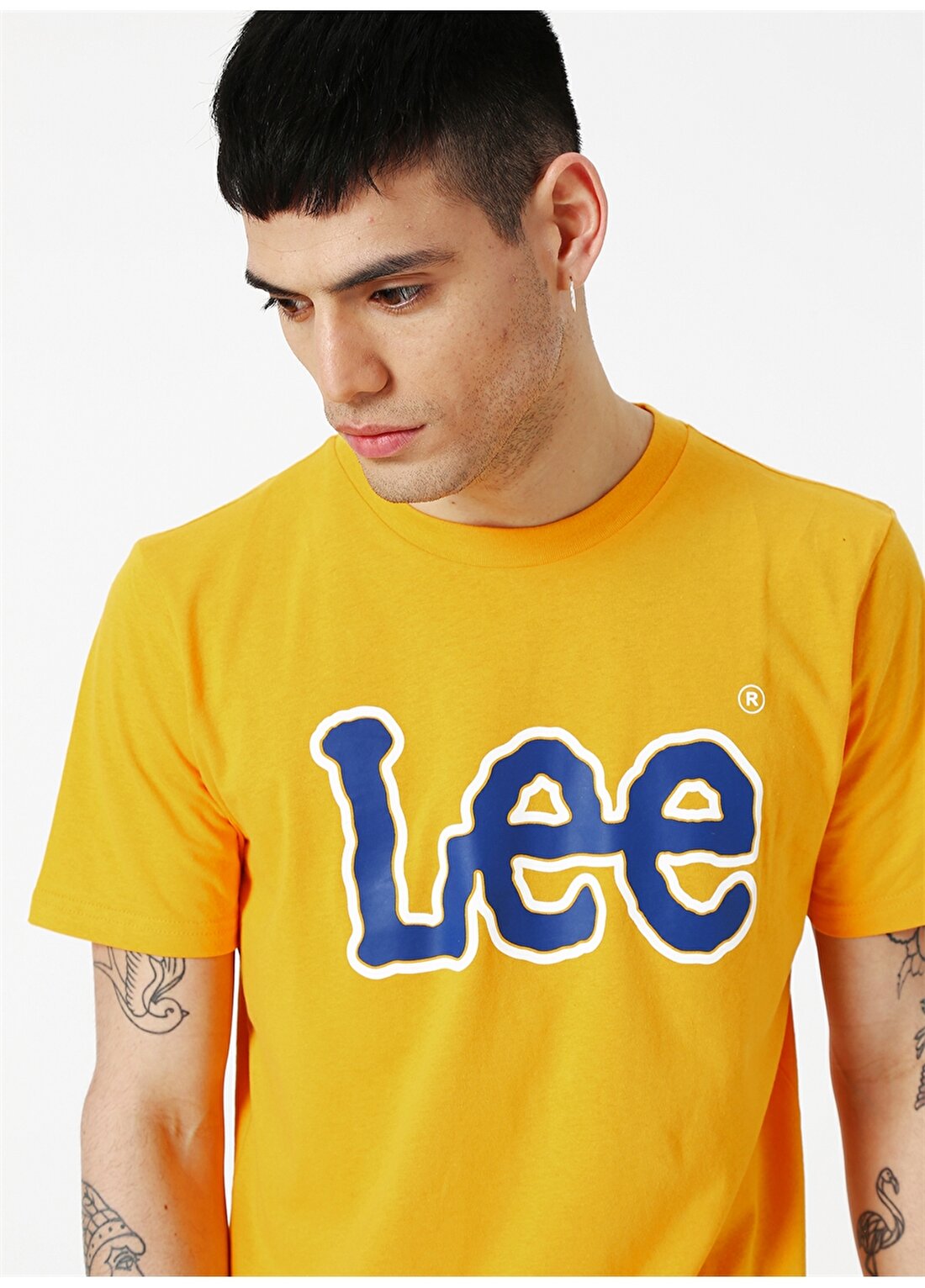 Lee L60UFELG Sarı Erkek T-Shirt
