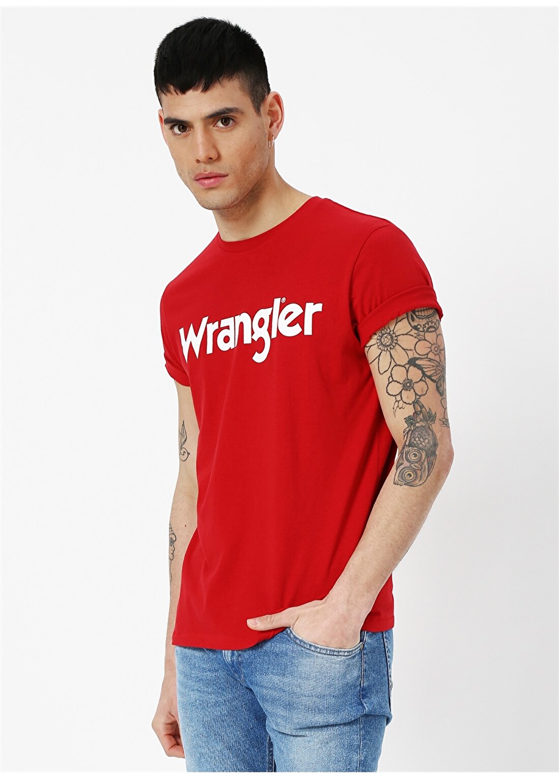 Lee & Wrangler W7C49FQ47 Kırmızı T-Shirt