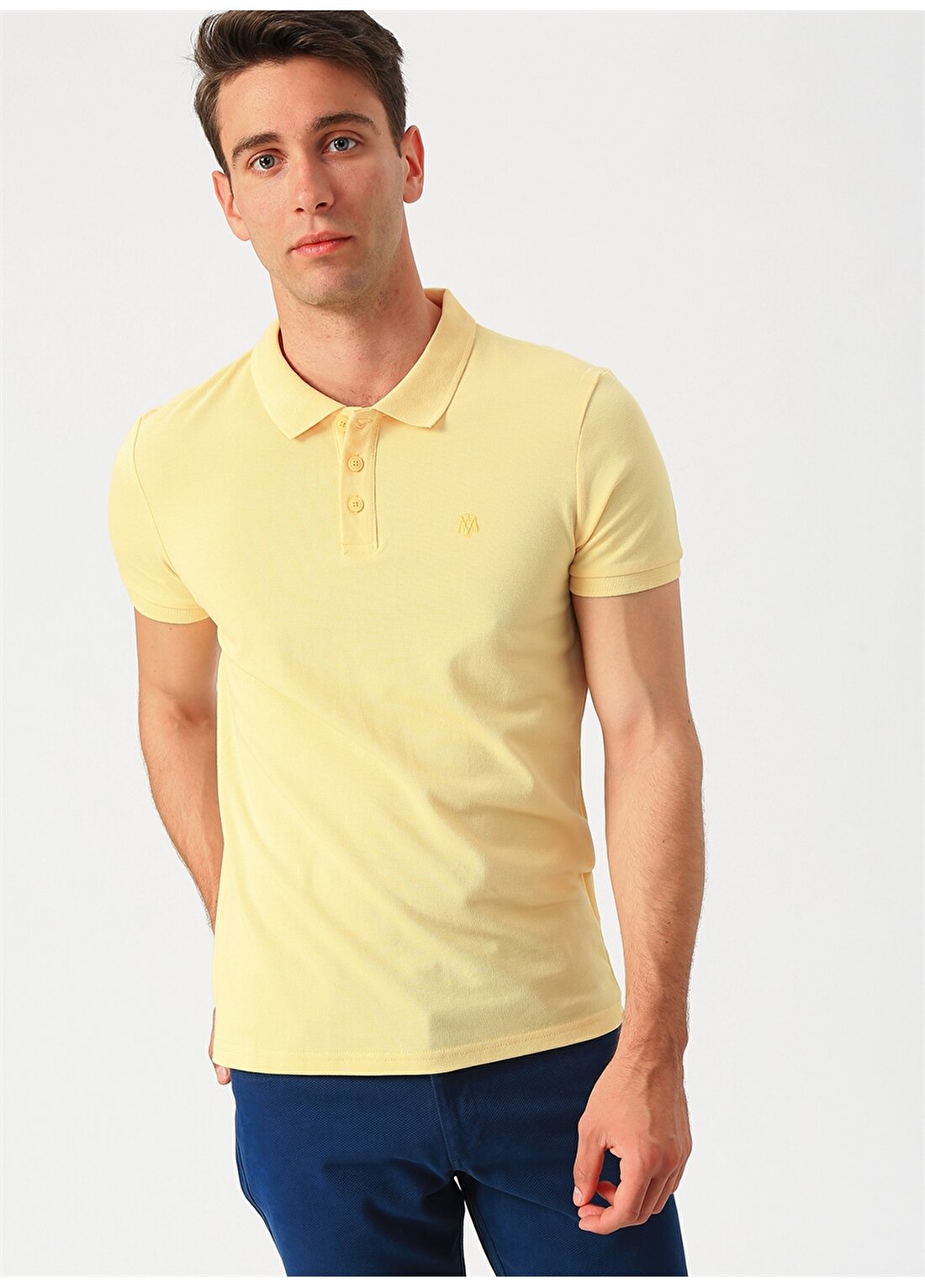 Mavi Slim Fit Sarı T-Shirt