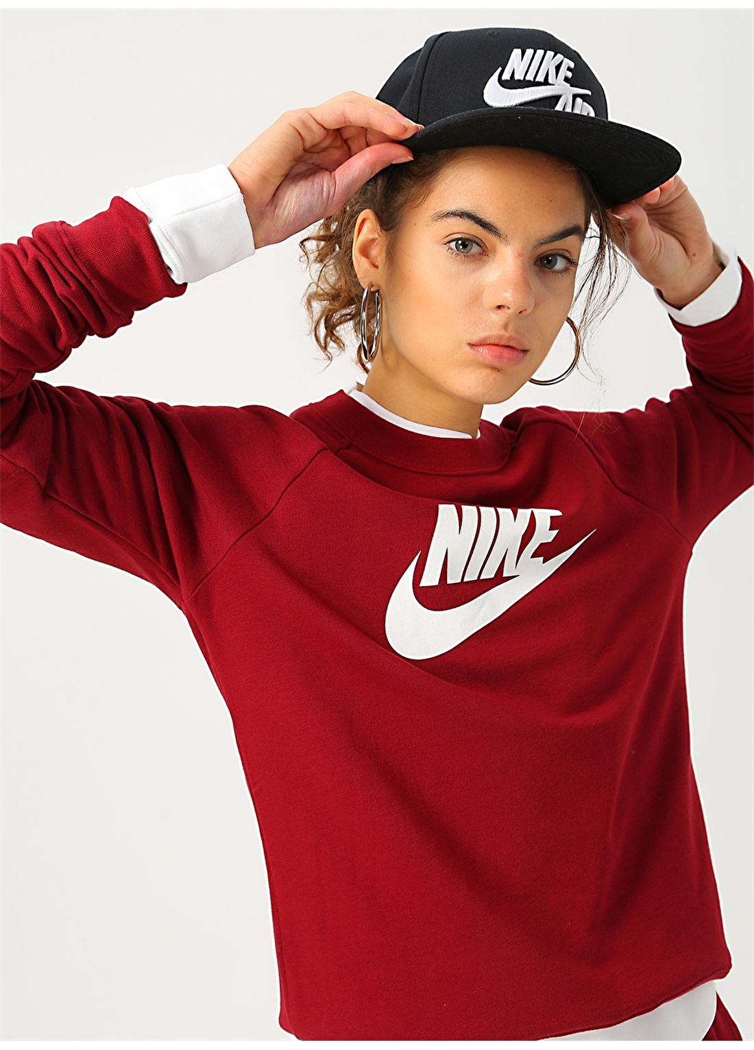 Nike Sportswear Essential Yünlü Kadın Crew Sweatshirt