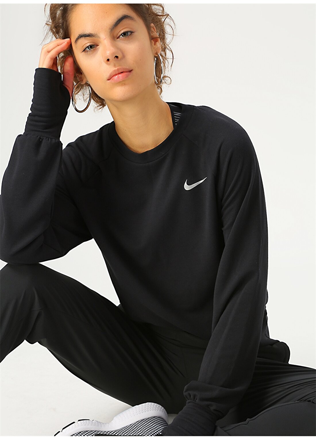 Nike Uzun Kollu Kadın Koşu Sweatshirt