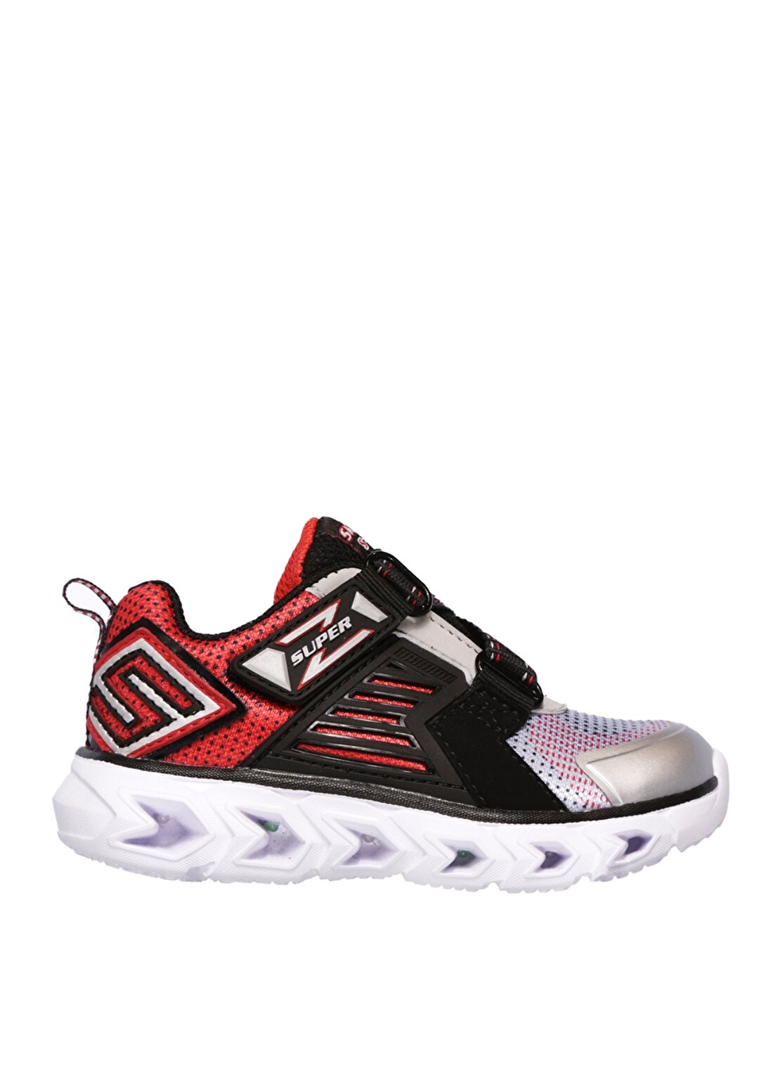 Skechers 90587N Hypno-Flash 2.0 Siyah -Gümüş Erkek Çocuk Yürüyüş Ayakkabısı
