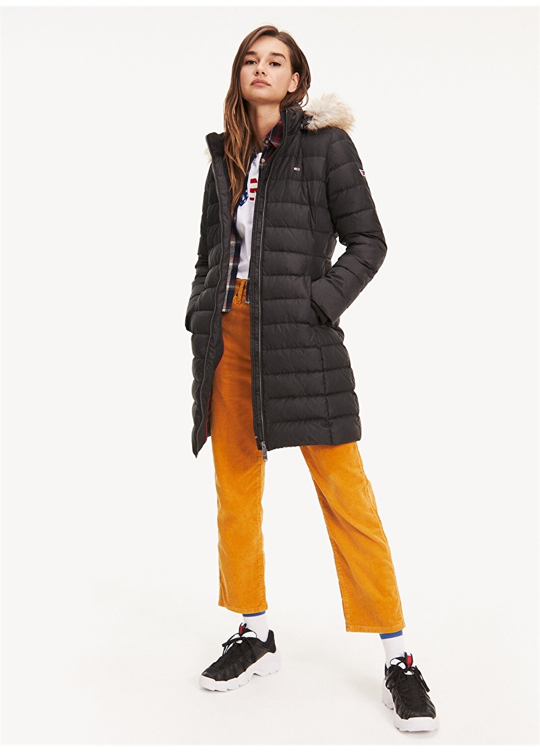Tommy Jeans Essential Hooded Down Coat Mont