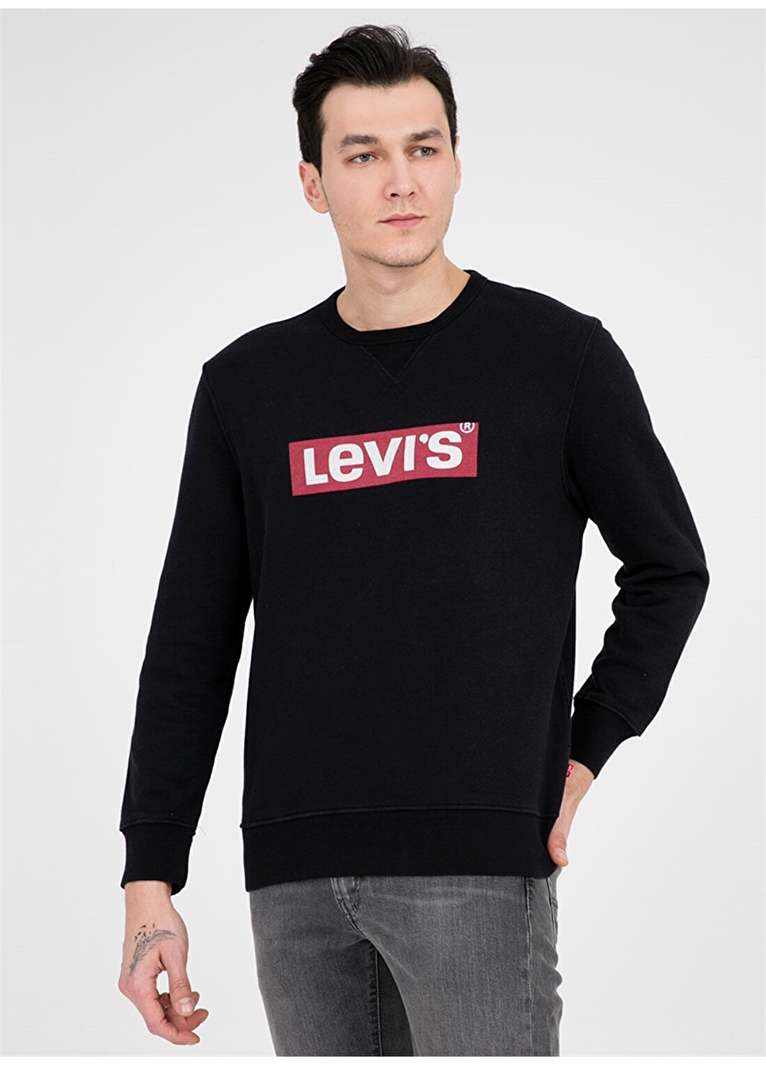Levis Graphic Crew B Logo Ssnl Crew Mineral B Sweatshirt